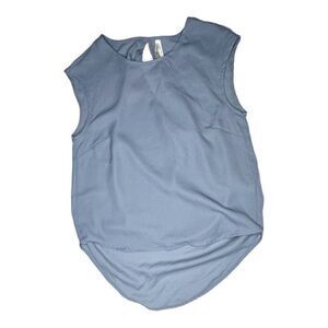 Truth NYC Grey Sleeveless High-Low Blouse - Size S